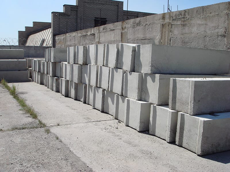 Стоимость бетонных блоков для фундамента